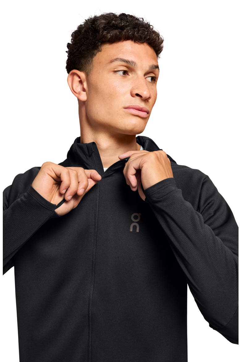 Climate Zip Hoodie, Alternate, color, BLACK