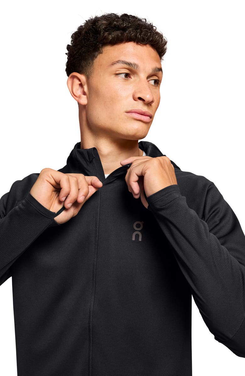 On Climate Zip Hoodie, Alternate, color, Black