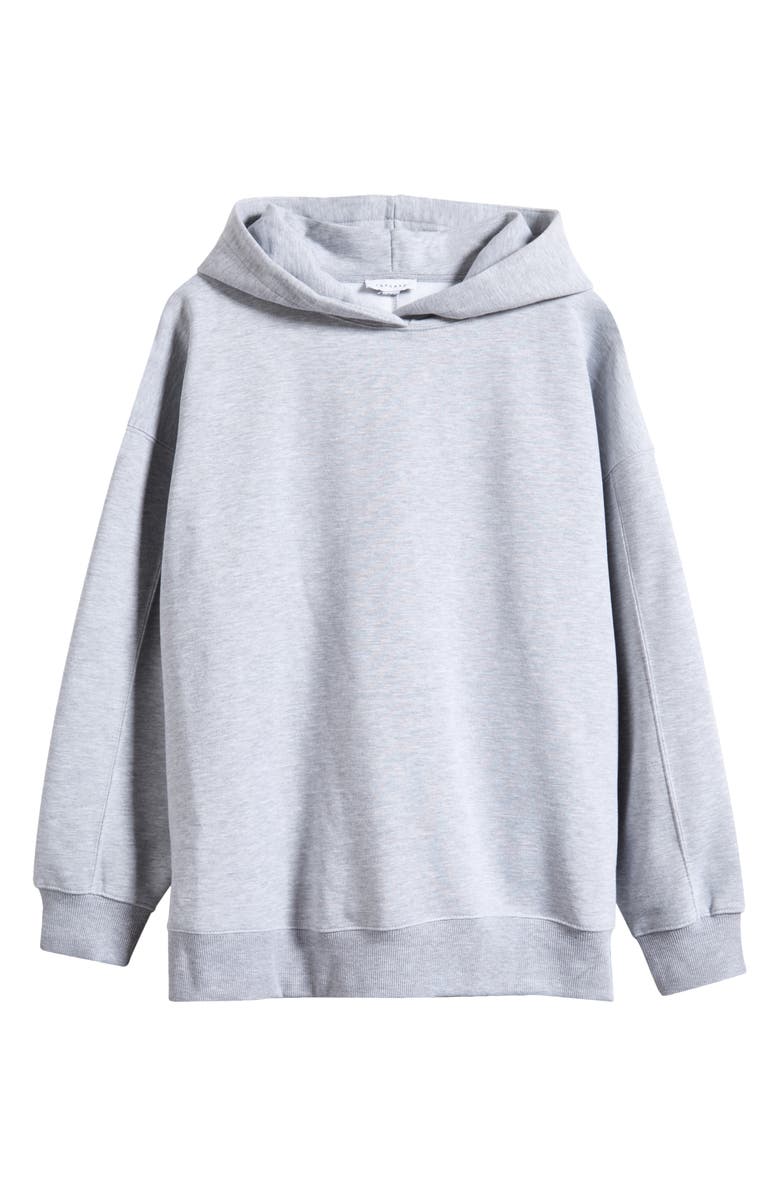 Topshop Premium Oversize Hoodie, Alternate, color, Grey