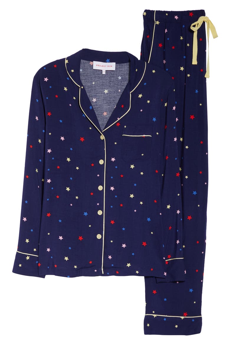 Cosmic Dreamer Pajamas, Alternate, color, NAVY