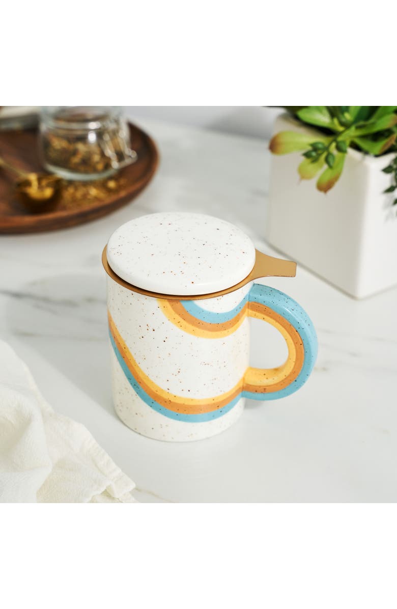 Pinky Up (Accessories) Everlee Mug with Infuser & Lid, Alternate, color, Beige