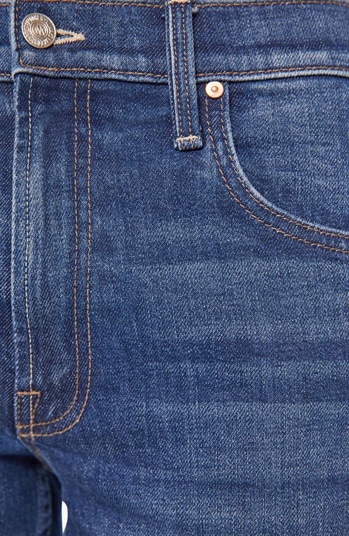 Mother The Bookie Sneak Bootcut Jeans In Blue