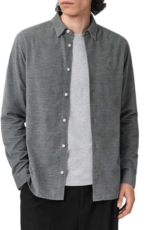 Lorella Rib Cotton Button-Up Shirt