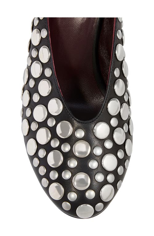 Khaite 70mm Metallic-studded Heeled Mules In Black