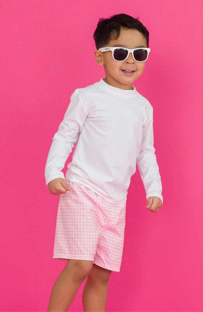 RuggedButts Kids' Gingham Board Shorts, Alternate, color, 