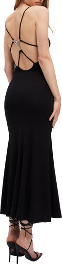 Victoire Embellished Back Midi Dress