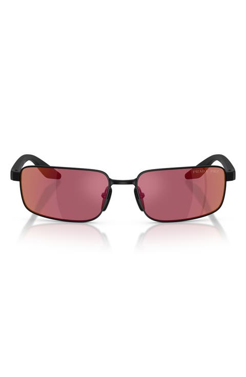 54mm Polarized Rectangular Sunglasses