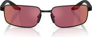 Prada Linea Rossa 54mm Polarized Rectangular Sunglasses