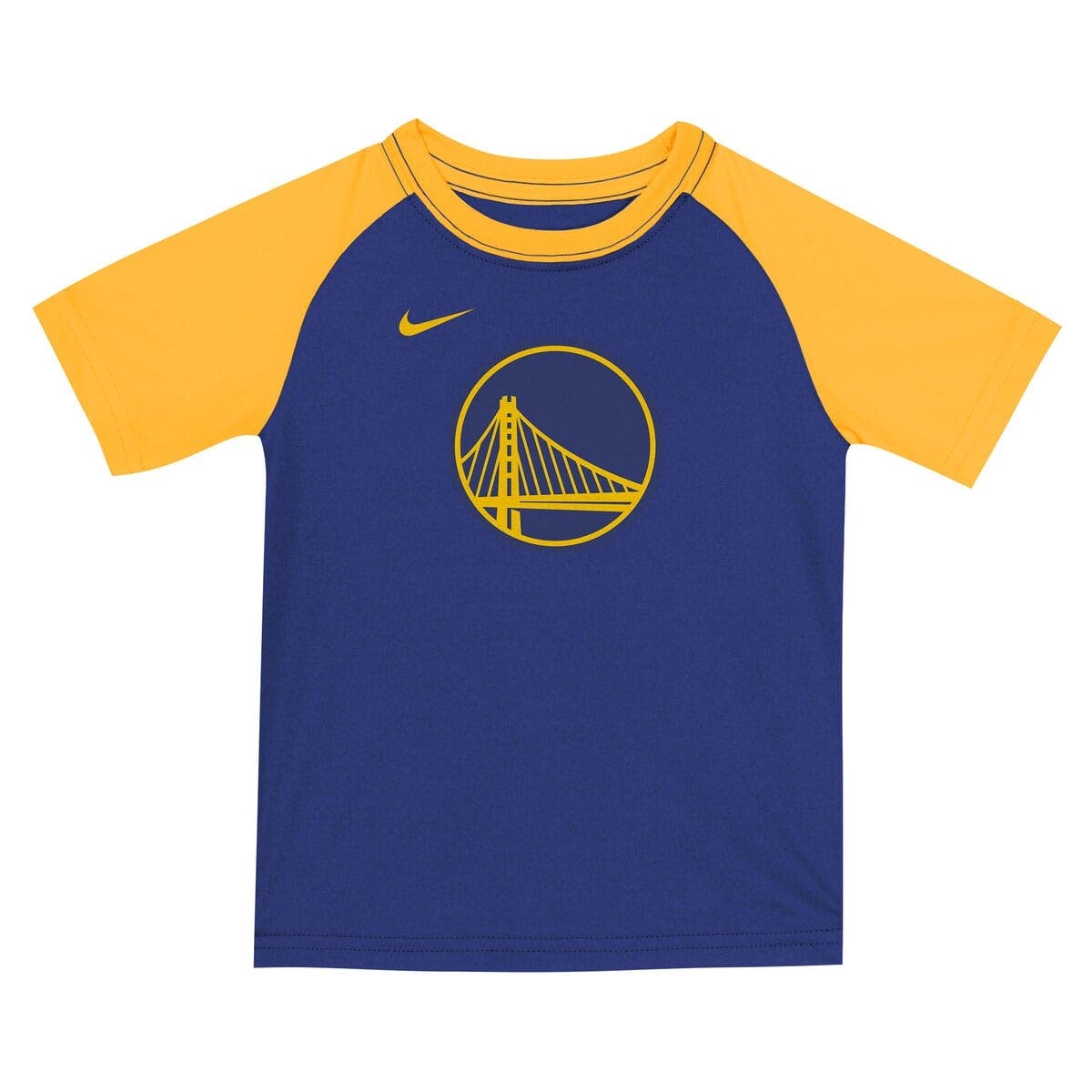 royal blue and yellow nike shirt