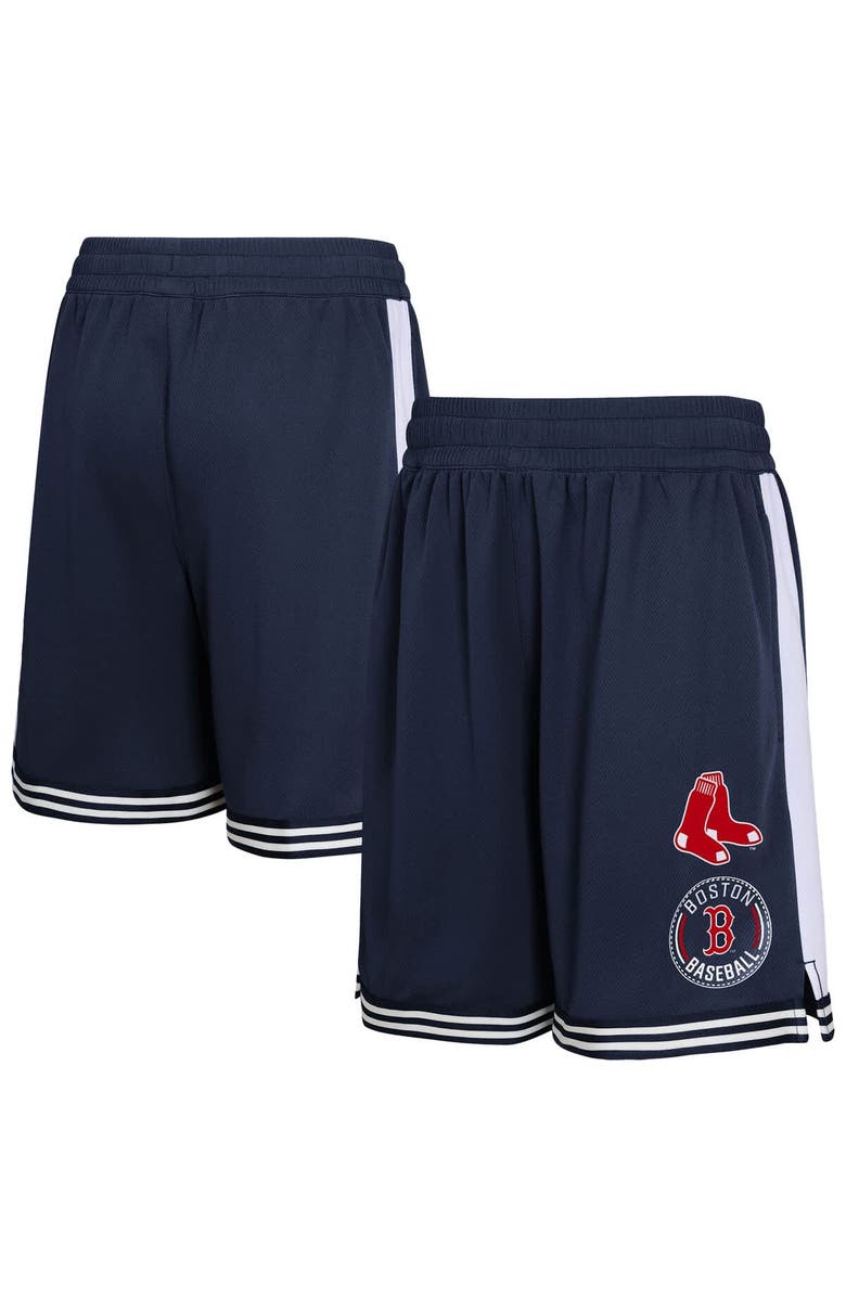 Outerstuff Youth  Navy Boston Red Sox Infielder Shorts, Main, color, 