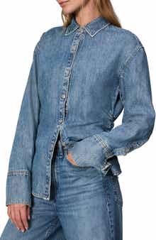 rag & bone Leah Ultra Featherweight Denim Button-Up Shirt