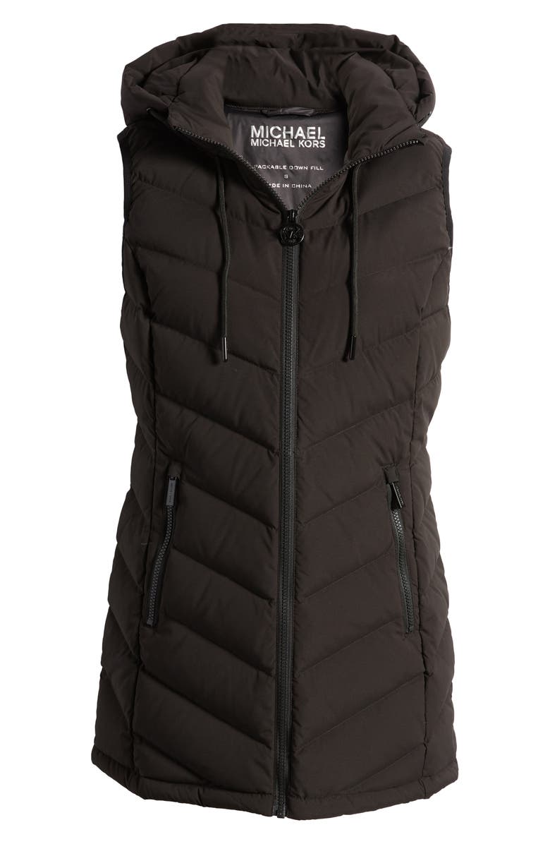 MICHAEL Michael Kors Water Resistant 650 Fill Power Down Puffer Vest, Alternate, color,
