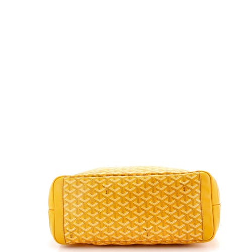 Pre-owned Goyard Goyard Artois Tote Coated Canvas Mm In Yellow