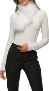 GORSKI Knit Genuine Shearling Pull-Through Scarf