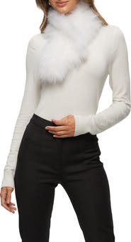 GORSKI Knit Genuine Shearling Pull-Through Scarf