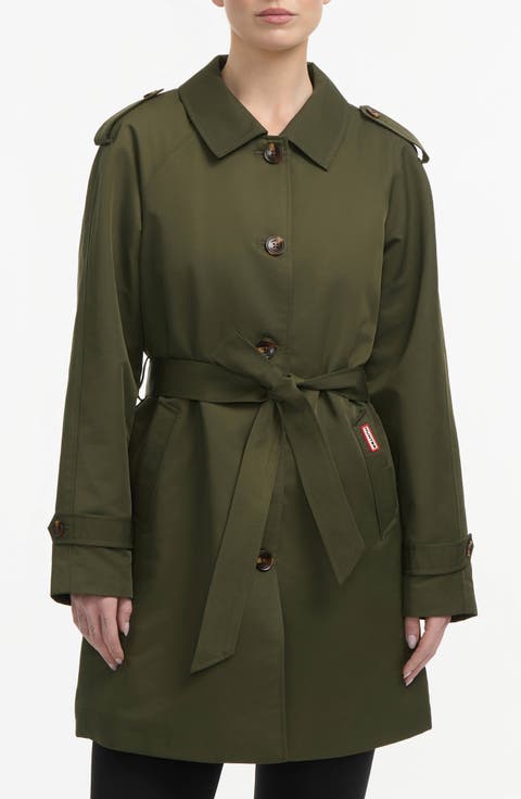 Stacy Water Resistant Gabardine Trench Coat