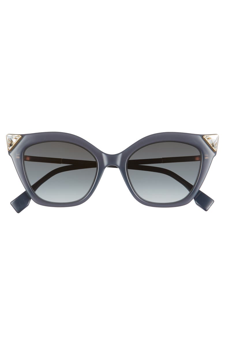 Fendi 52mm Gradient Cat Eye Sunglasses, Alternate, color,