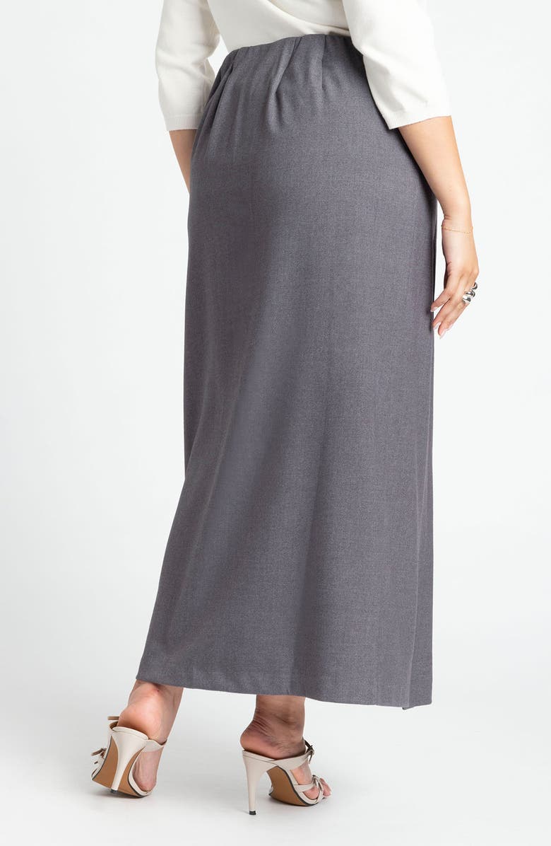 ELOQUII Maxi Column Wrap Skirt, Alternate, color, 