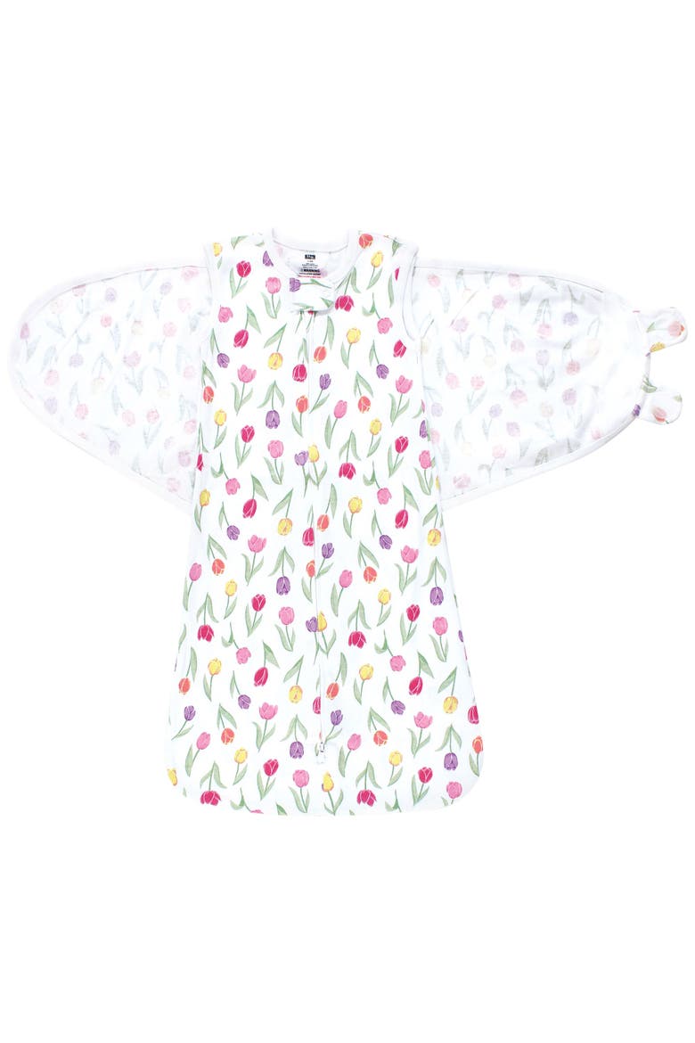 Convertible Swaddle Sleeping Bag, Alternate, color, Spring Tulips
