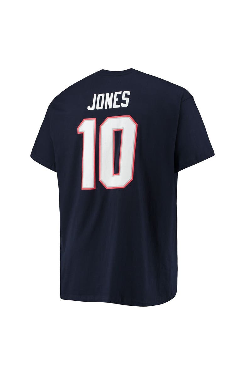 FANATICS Men's Fanatics Branded Mac Jones Navy New England Patriots Big & Tall Player Name & Number T-Shirt, Alternate, color, 