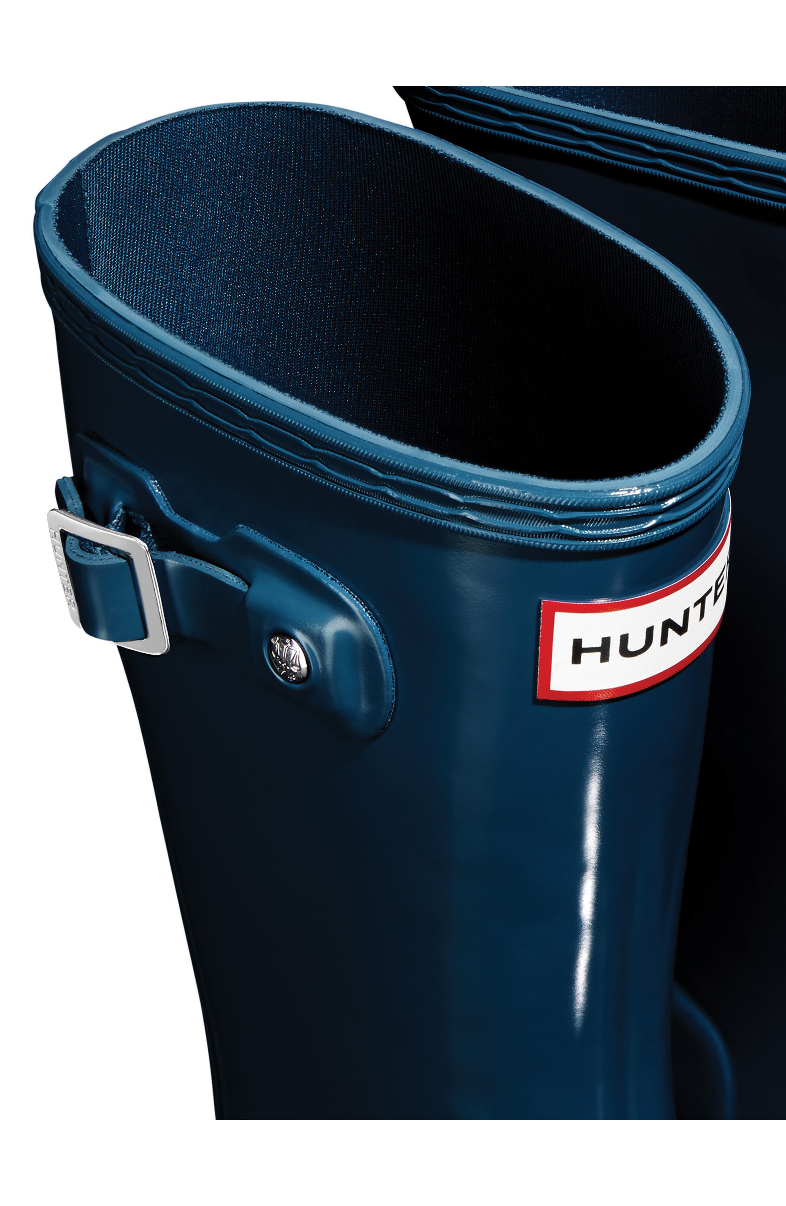 Original Gloss Waterproof Rain Boot, Alternate, color, DARK EARTH BLUE
