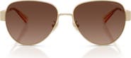 COACH 57mm Polarized Pilot Sunglasses