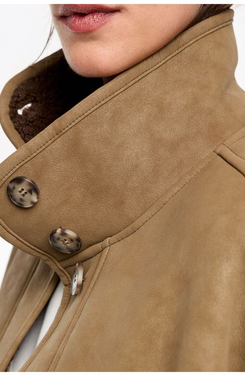 Bimba Y Lola Fur Lined Jacket In Green