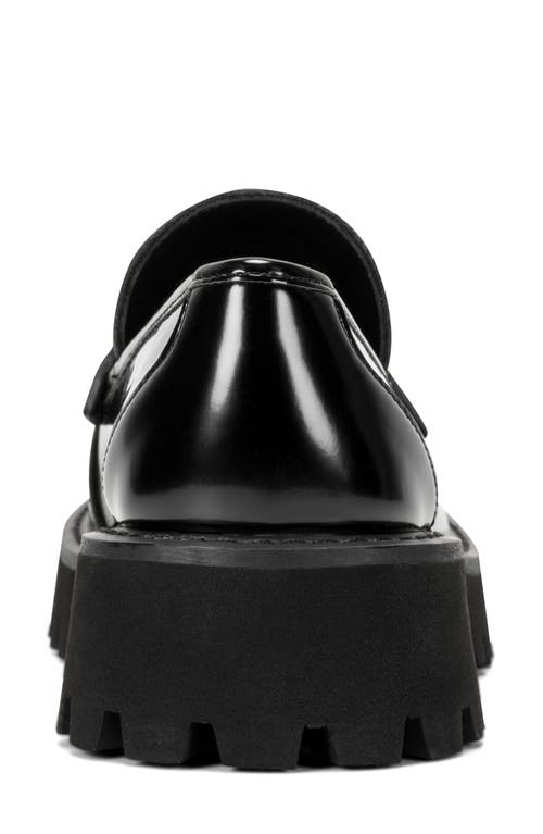 Karl Lagerfeld Paris Gwen Logo Faux Leather Loafer In Black