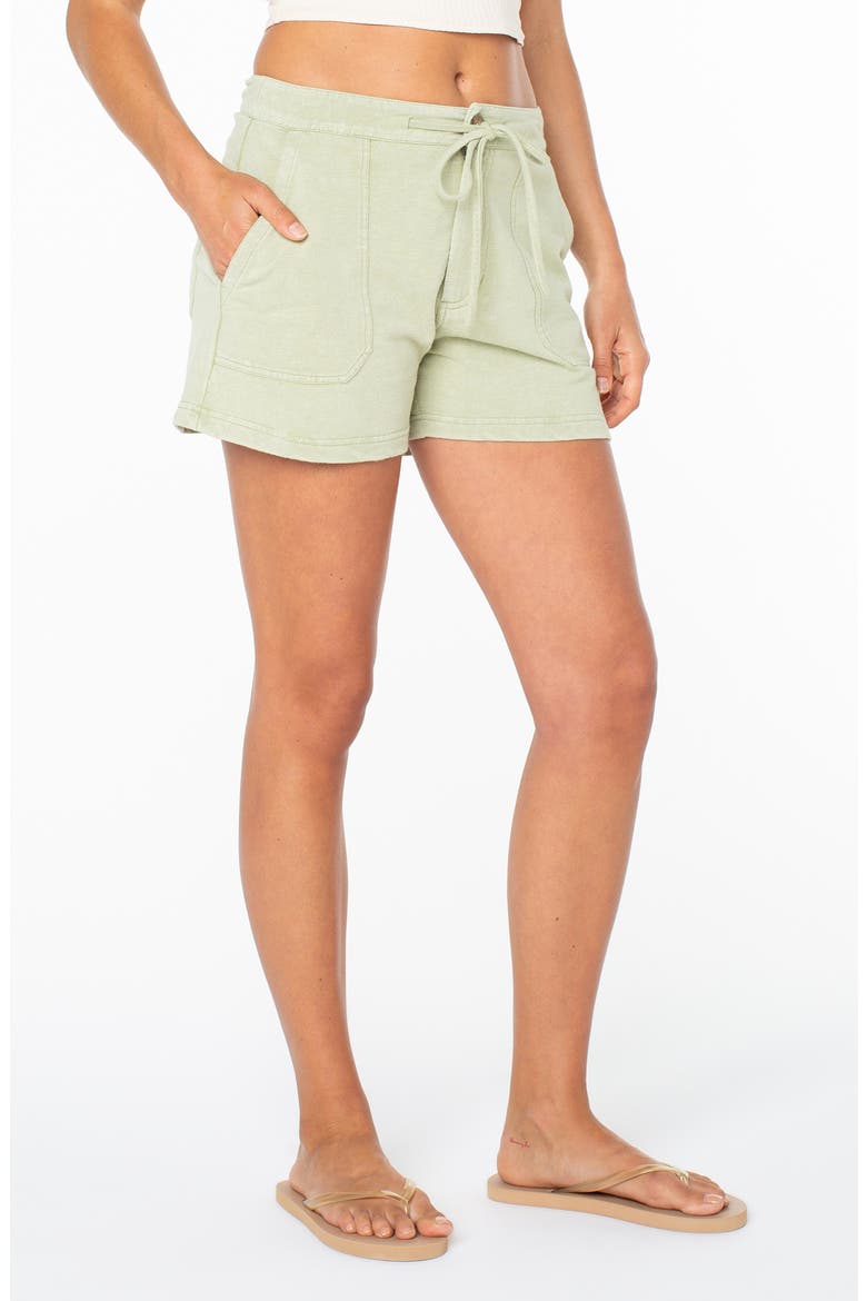 Dawn Light Drawstring Shorts, Main, color, SAGE