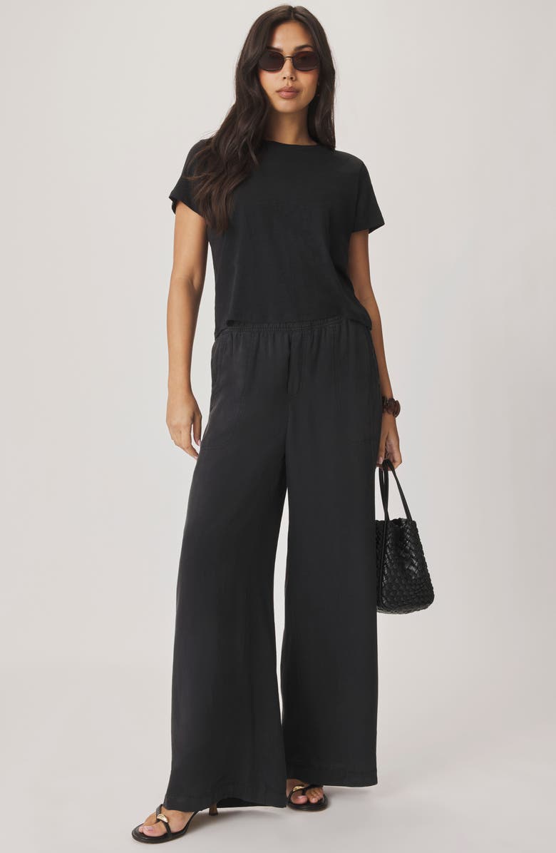 Splendid Lousia Short Sleeve T-shirt, Alternate, color, Black