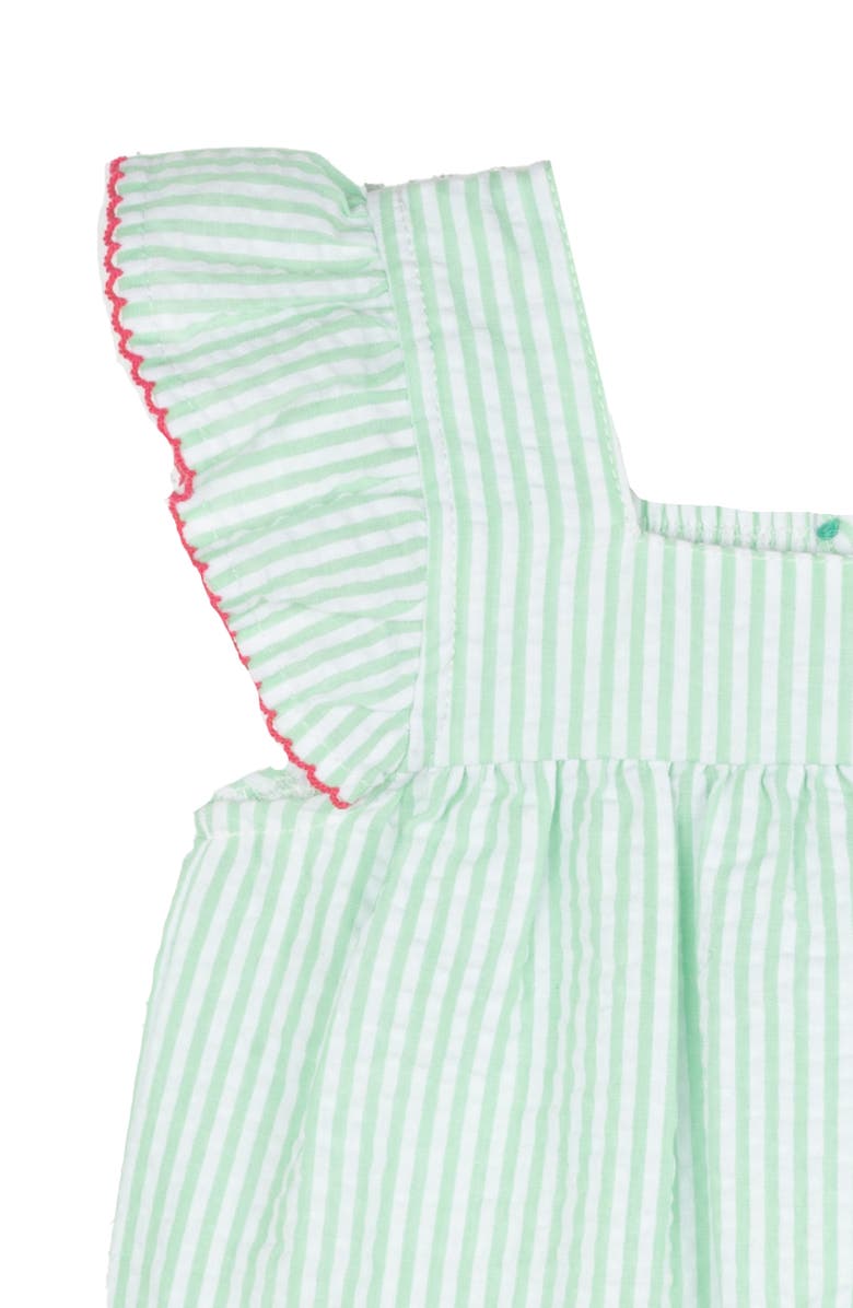 Rare Editions Cherry Seersucker Dress & Bloomers, Alternate, color,