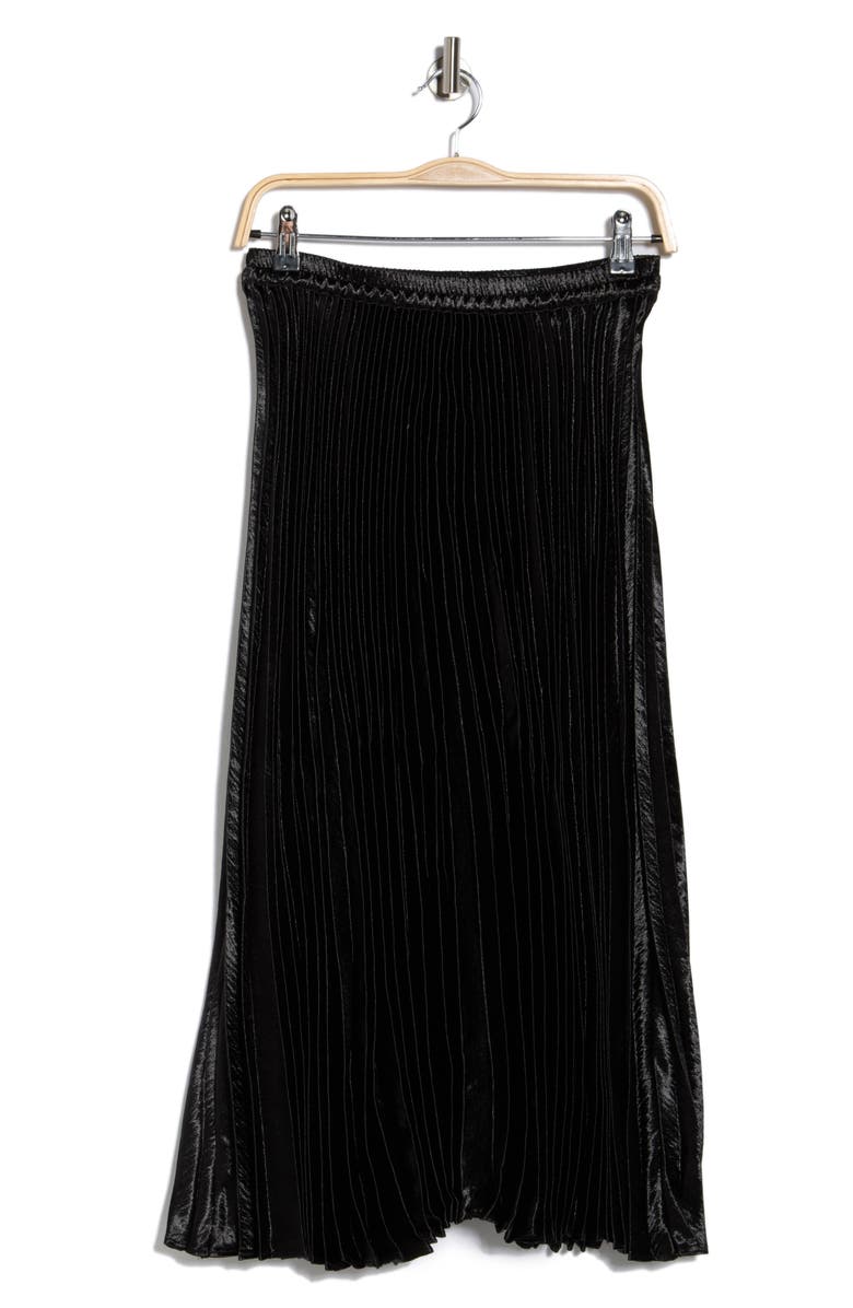 JASON WU Pleated Midi Skirt, Alternate, color, Black