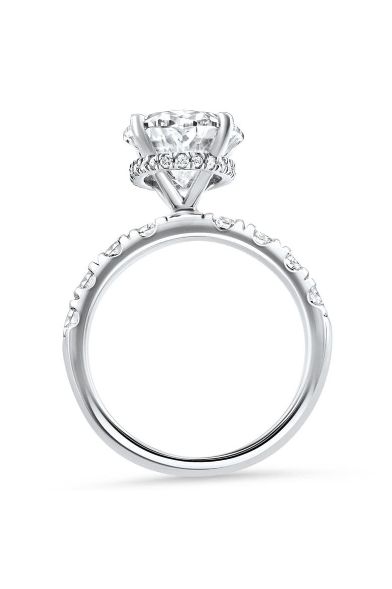Certified 5.28Ct Oval Diamond Side Halo Engagement Ring 14k Gold Lab Grown, Alternate, color, 14k White Gold