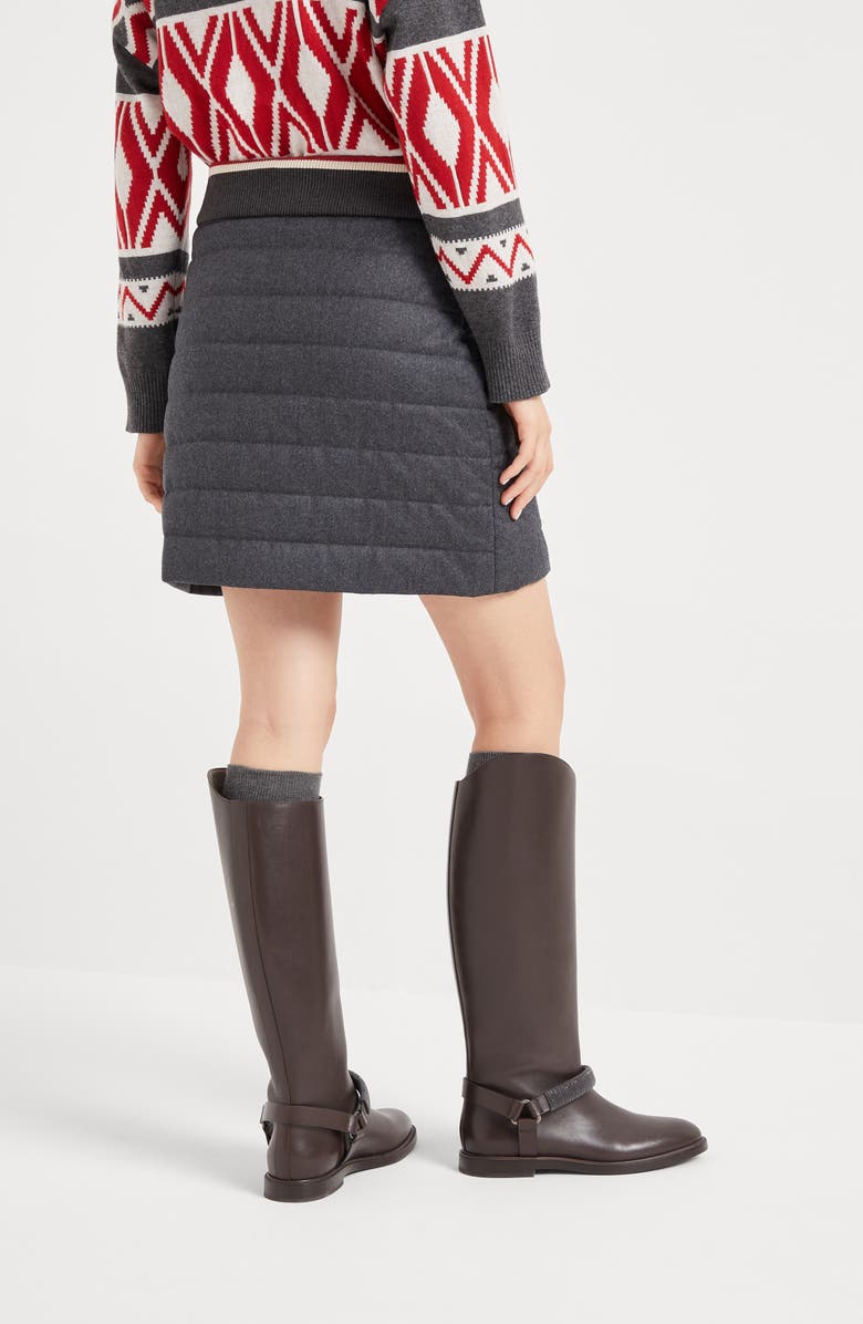 Brunello Cucinelli Quilted Mini skirt, Alternate, color, 