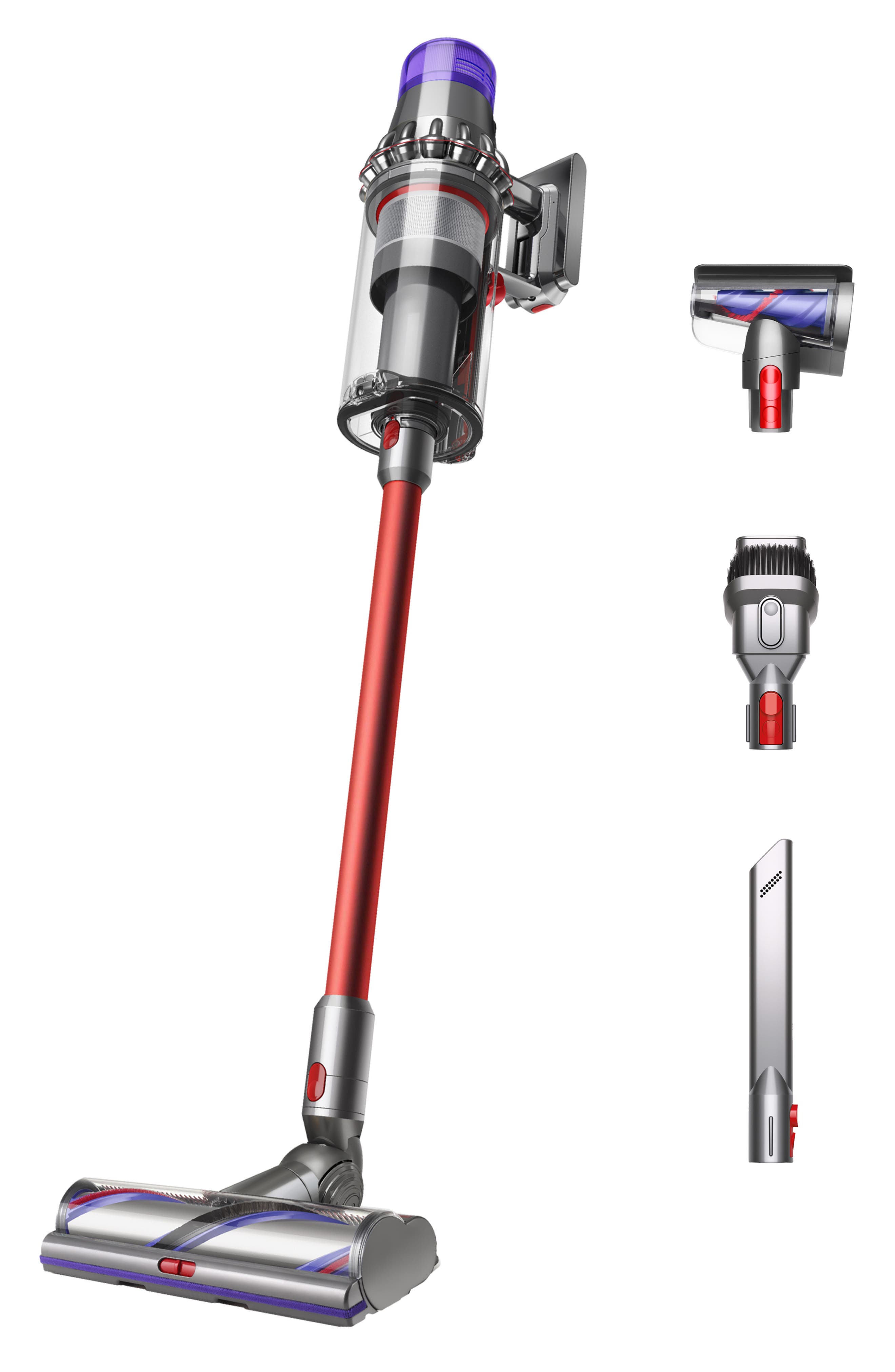 Dyson Outsize Vacuum - Nickel/Iron/Red - Refurbished