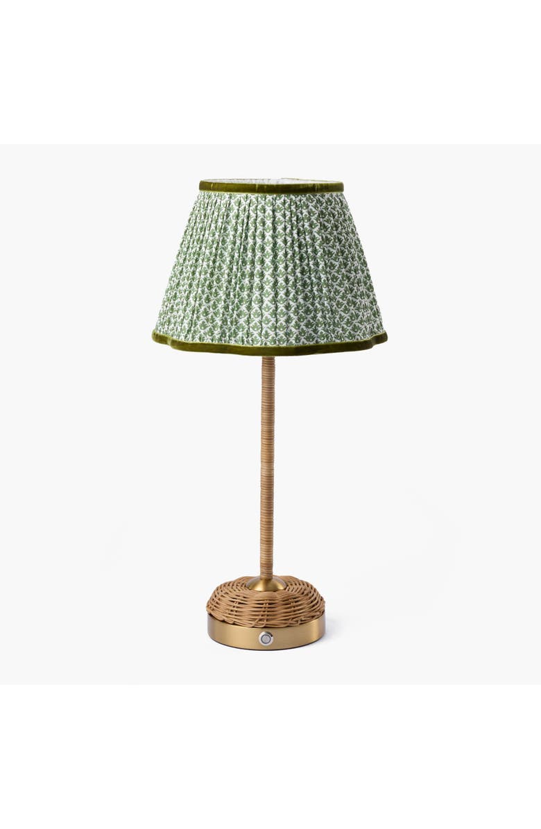 Mrs. Alice Lotus Lampshade, Alternate, color, Olive