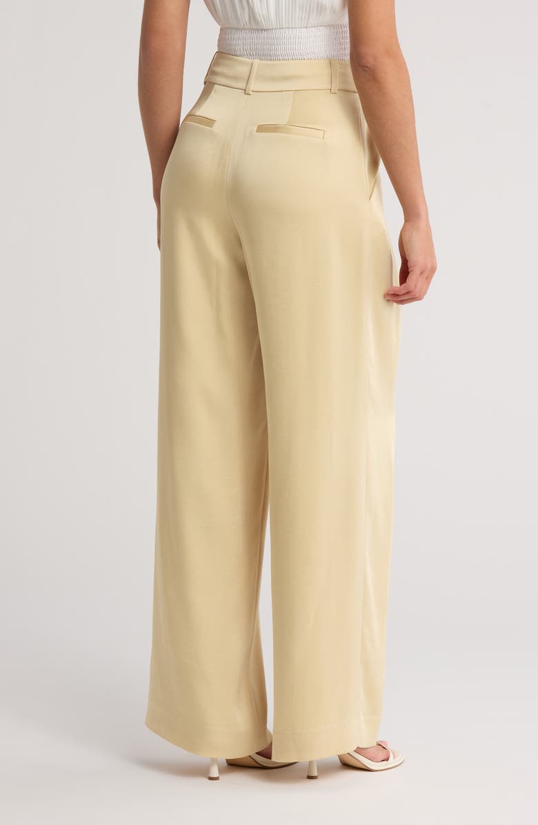 Simkhai Mercer Pleated Pants, Alternate, color, Butter