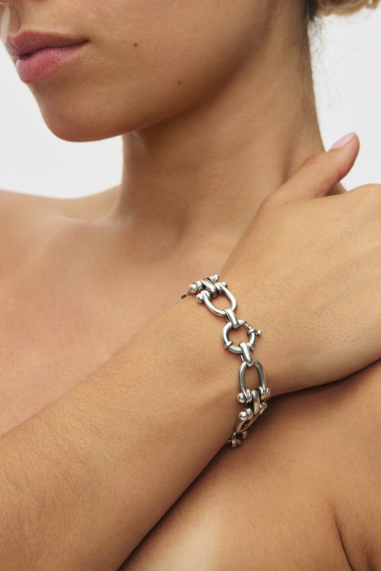 Voël Bracelet, Alternate, color, Silver