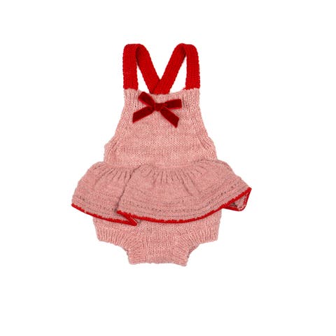 Velvet Bow Romper (Toddler & Little Kid)