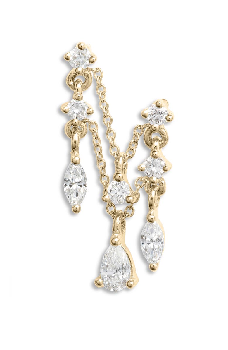 MARIA TASH Multi Diamond Chain Orbital Earring, Main, color, 