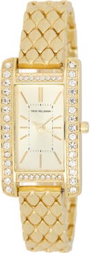 True Religion Diamond Dial Bracelet Watch, 23mm x 37mm