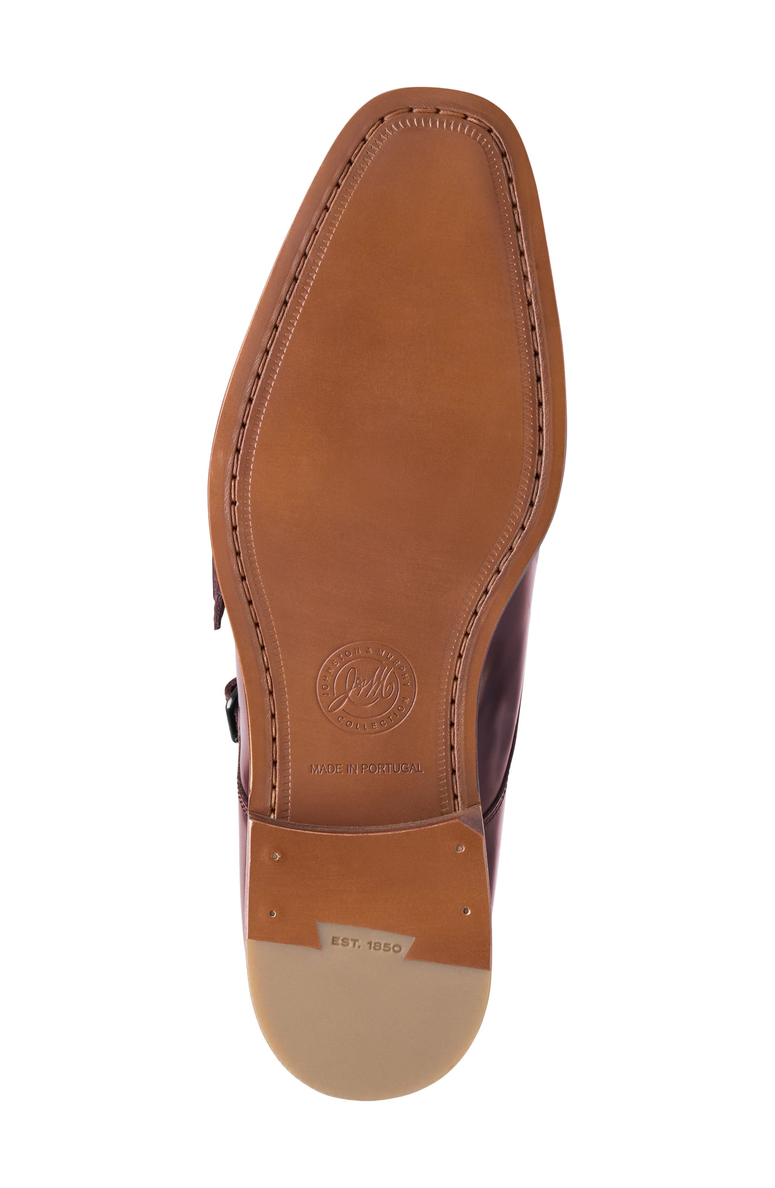 Arrister Double Monk Strap Shoe, Alternate, color, MAHOGANY ITALIAN FULL GRAIN