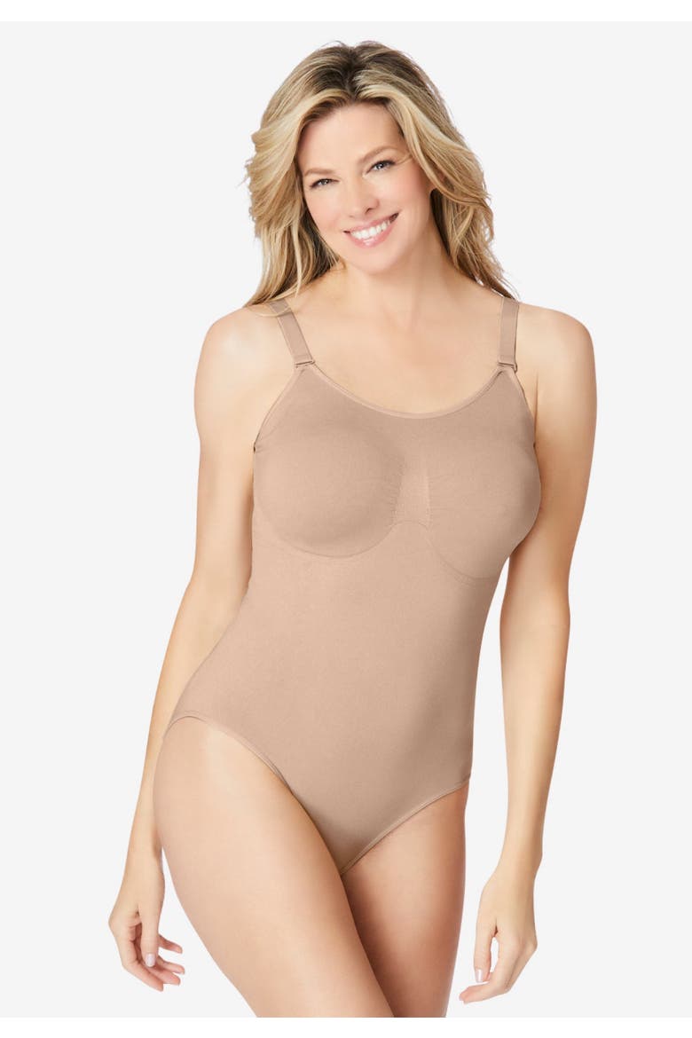 Instant Shaper Medium Control Seamless Bodysuit, Alternate, color, NUDE