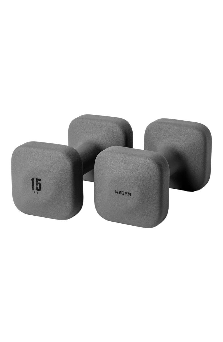 WeGym SafeGrip Dumbbells, Main, color, Slate
