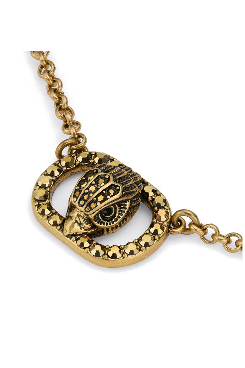 Chlesea Eagle Pendant Necklace, Alternate, color, BRASS