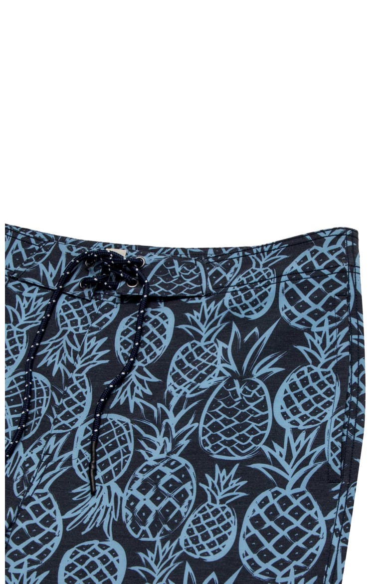 Duke 7.25" Pineapple Boardshort, Alternate, color, Blue