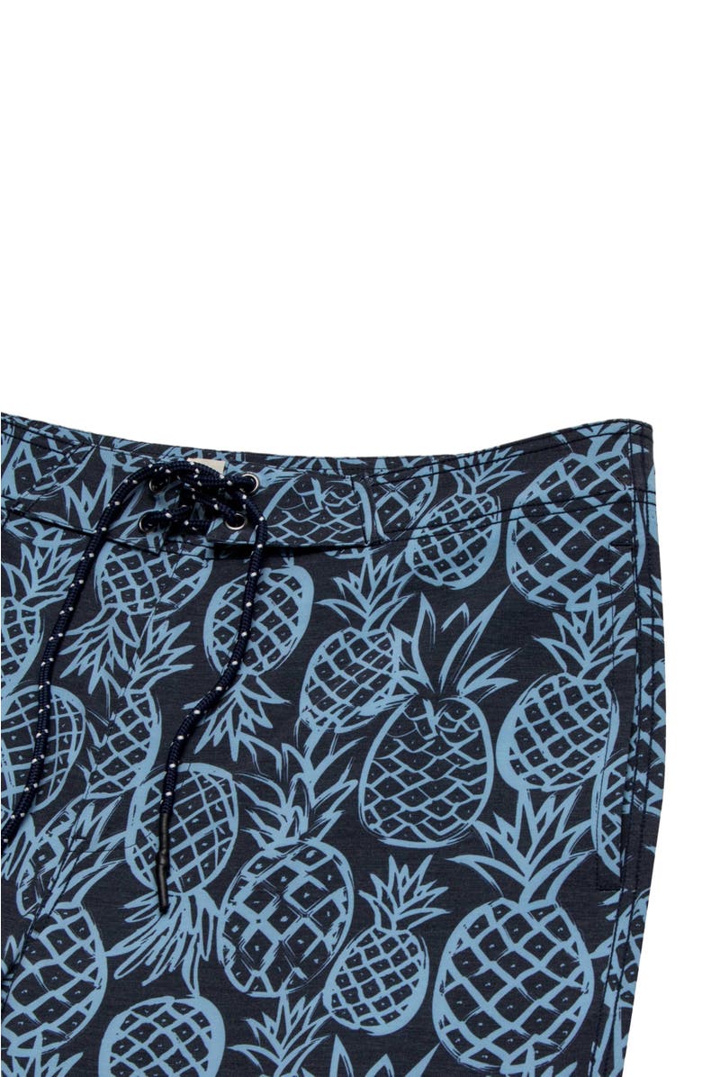 Surfside Supply Co. Duke 7.25" Pineapple Boardshort, Alternate, color, Blue