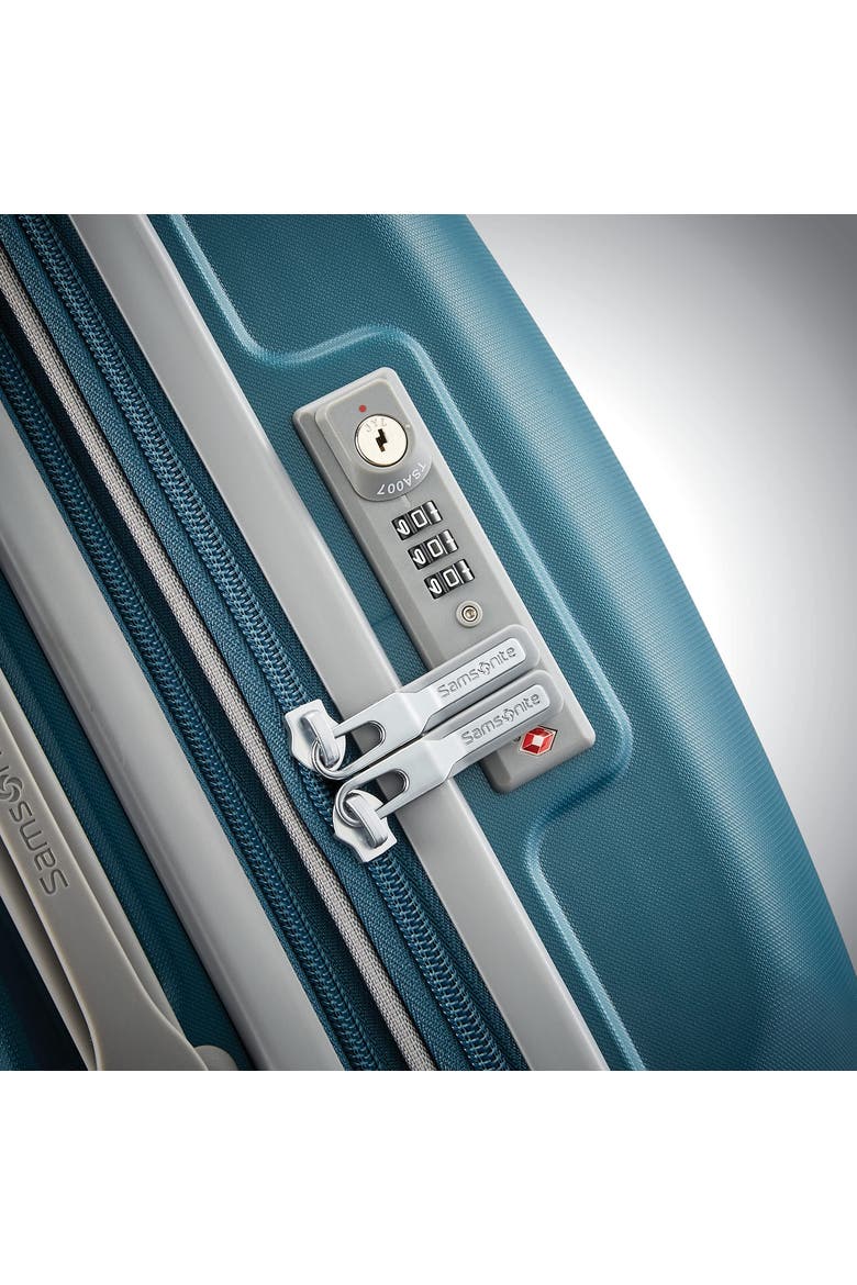 Freeform Hardside Expandable 21" Carry On Spinner Luggage, Alternate, color, Dark Teal