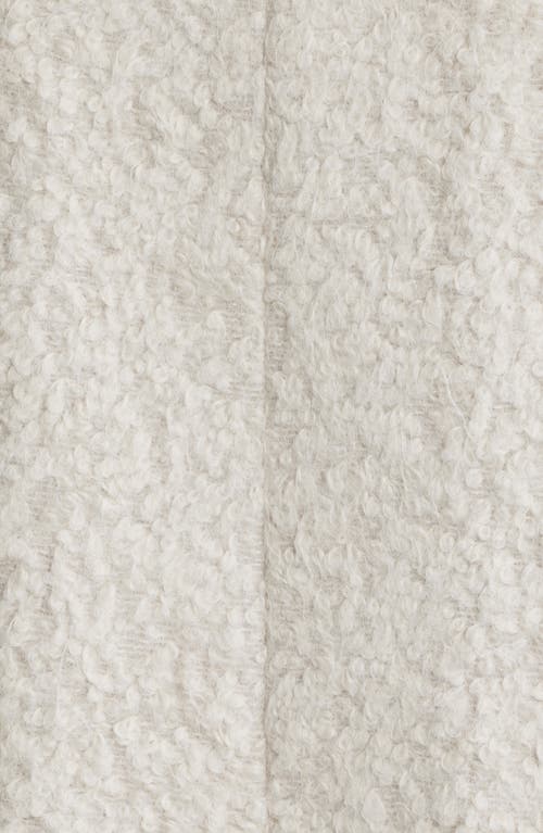 Eileen Fisher Shawl-collar Curly Alpaca Coat In Neutral