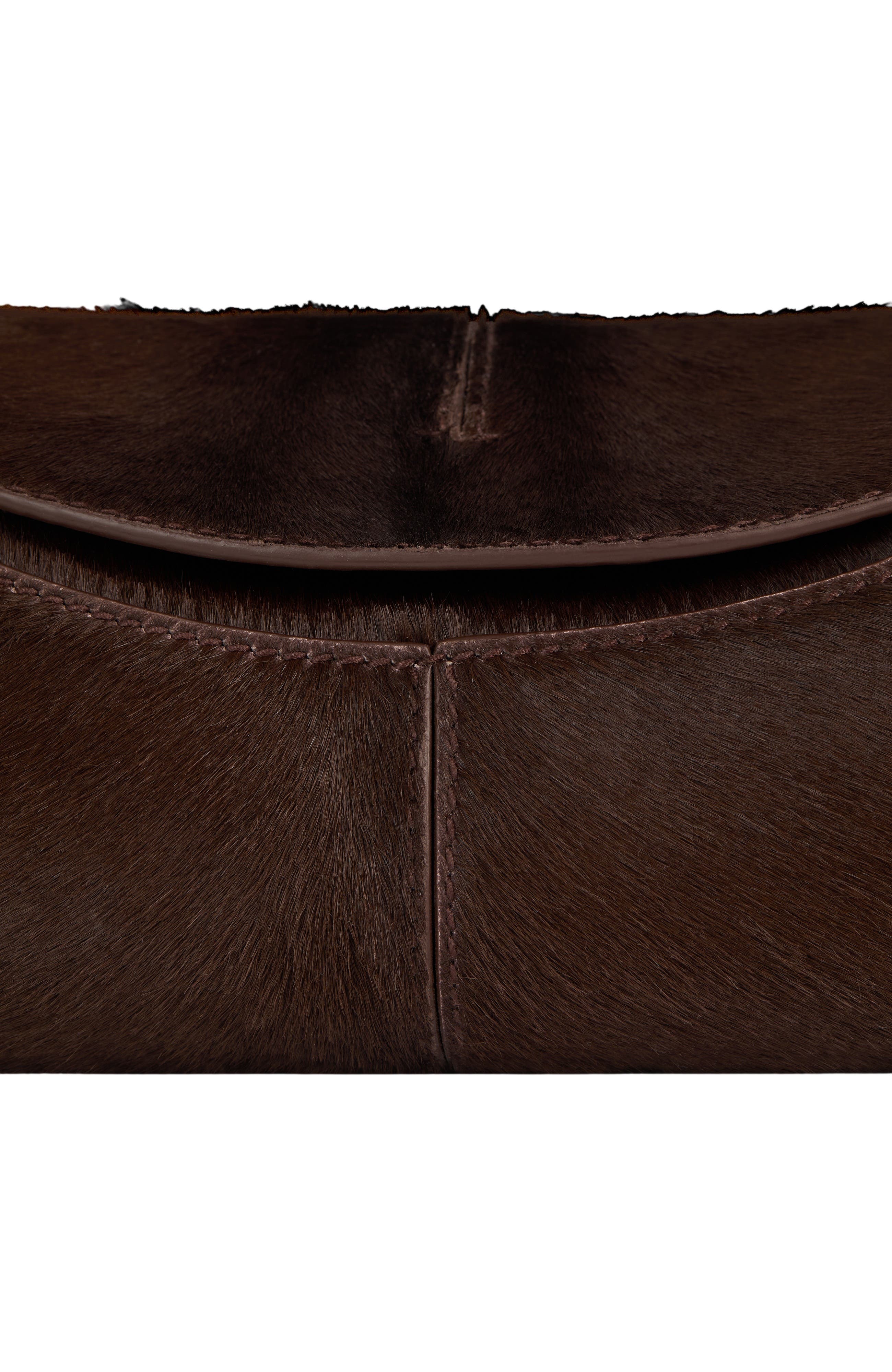 64-83 Small Bag in Pony-Effect Leather, Alternate, color, dark brown